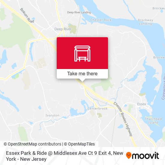Essex Park & Ride @ Middlesex Ave Ct 9 Exit 4 map