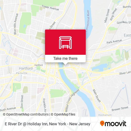 E River Dr @ Holiday Inn map