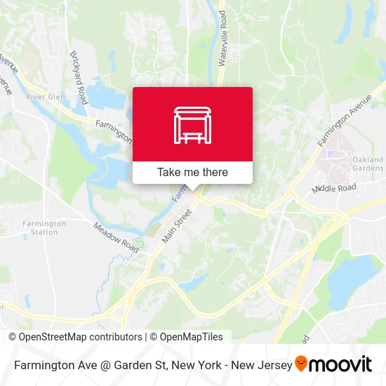 Farmington Ave @ Garden St map