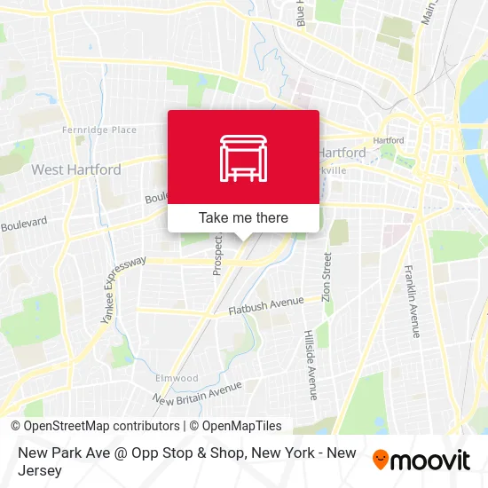 New Park Ave @ Opp Stop & Shop map