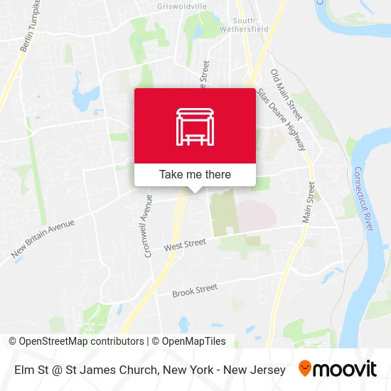 Elm St @ St James Church map