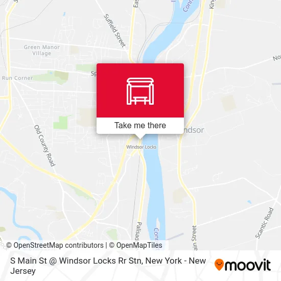 S Main St @ Windsor Locks Rr Stn map
