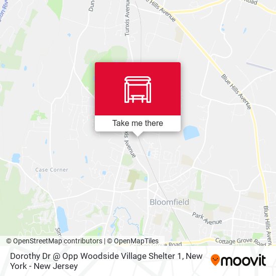 Dorothy Dr @ Opp Woodside Village Shelter 1 map