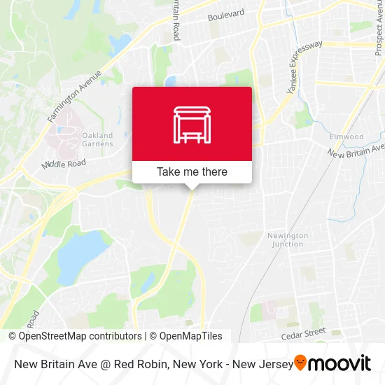 New Britain Ave @ Red Robin map