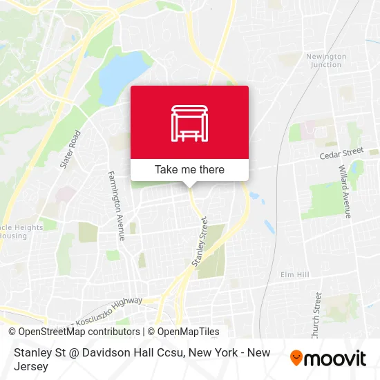 Stanley St @ Davidson Hall Ccsu map