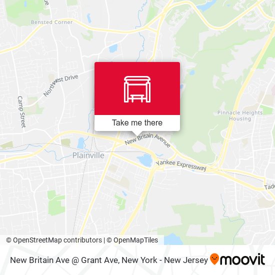 New Britain Ave @ Grant Ave map