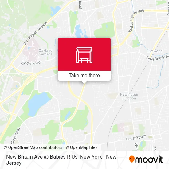 New Britain Ave @ Babies R Us map