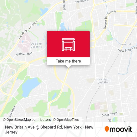 New Britain Ave @ Shepard Rd map