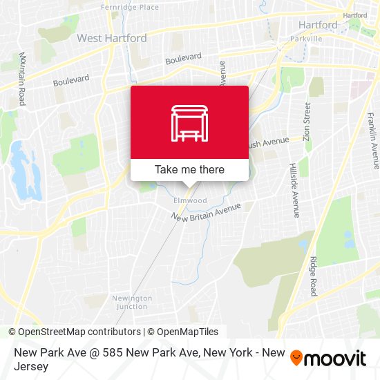 Mapa de New Park Ave @ 585 New Park Ave
