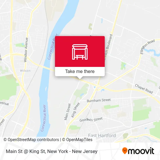 Main St @ King St map