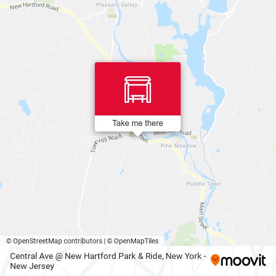 Mapa de Central Ave @ New Hartford Park & Ride
