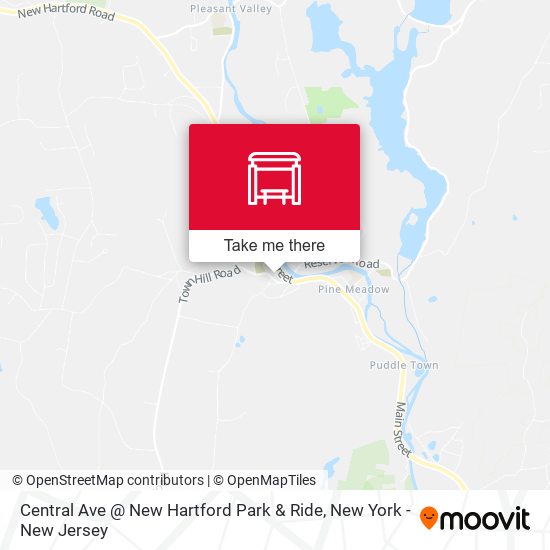 Central Ave @ New Hartford Park & Ride map