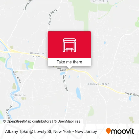 Albany Tpke @ Lovely St map