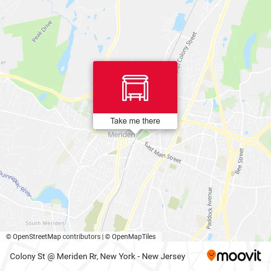 Mapa de Colony St @ Meriden Rr