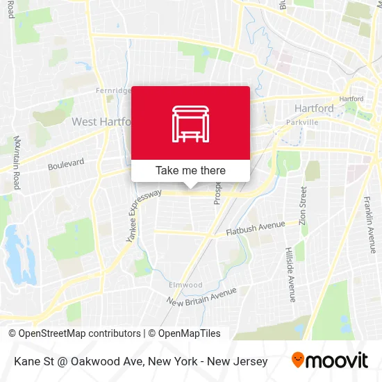 Kane St @ Oakwood Ave map