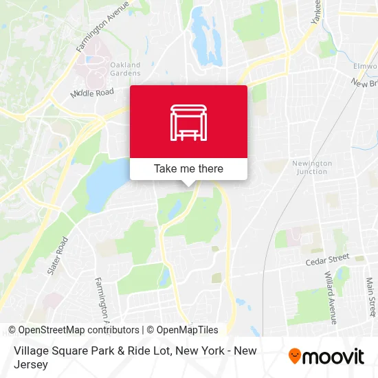 Village Square Park & Ride Lot map