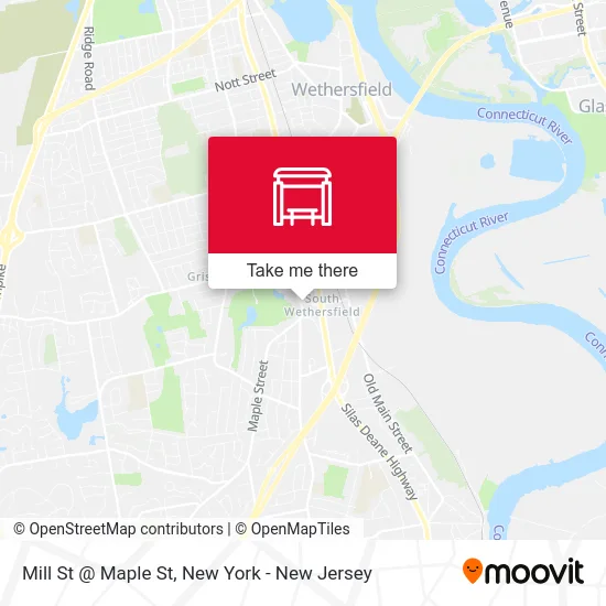 Mill St @ Maple St map