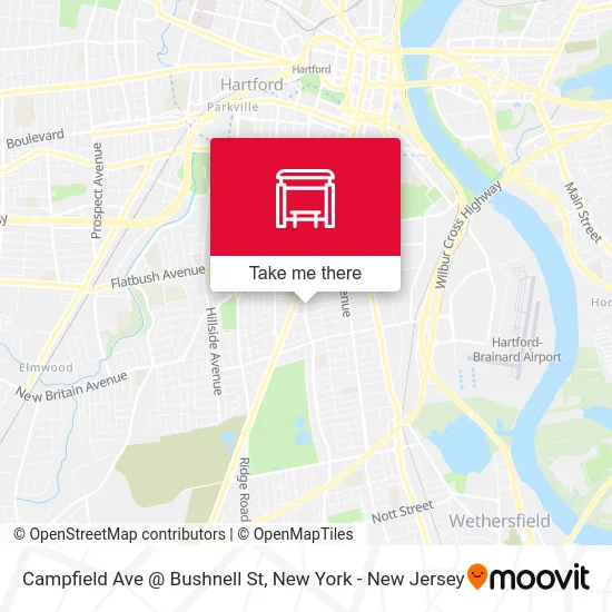 Campfield Ave @ Bushnell St map