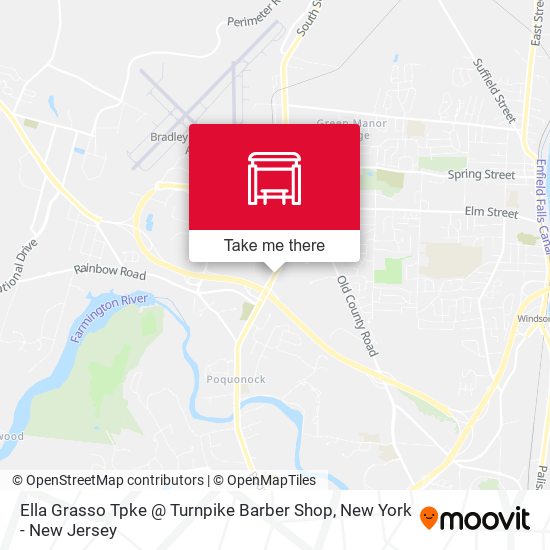 Ella Grasso Tpke @ Turnpike Barber Shop map