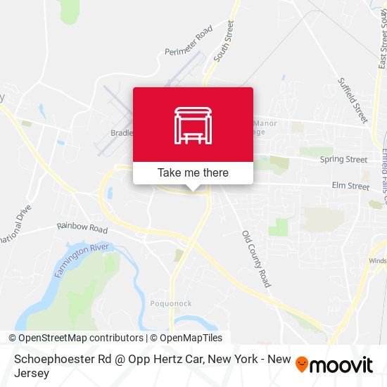 Schoephoester Rd @ Opp Hertz Car map