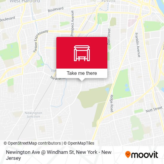 Mapa de Newington Ave @ Windham St