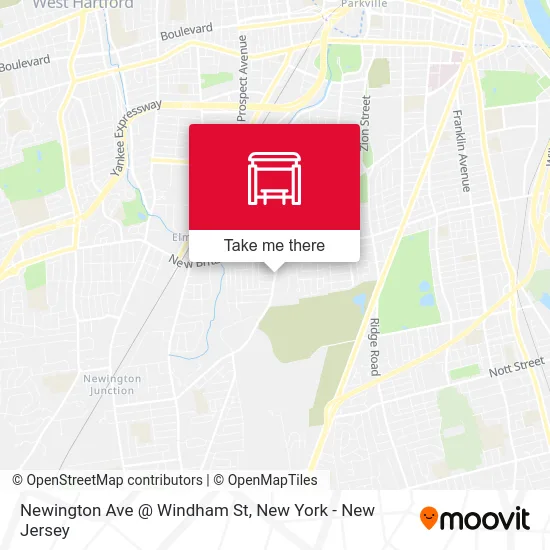 Newington Ave @ Windham St map