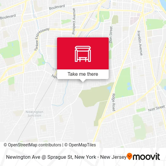 Newington Ave @ Sprague St map