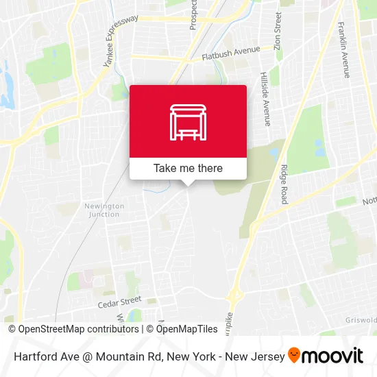 Hartford Ave @ Mountain Rd map