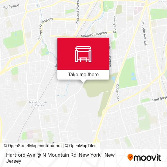 Hartford Ave @ N Mountain Rd map