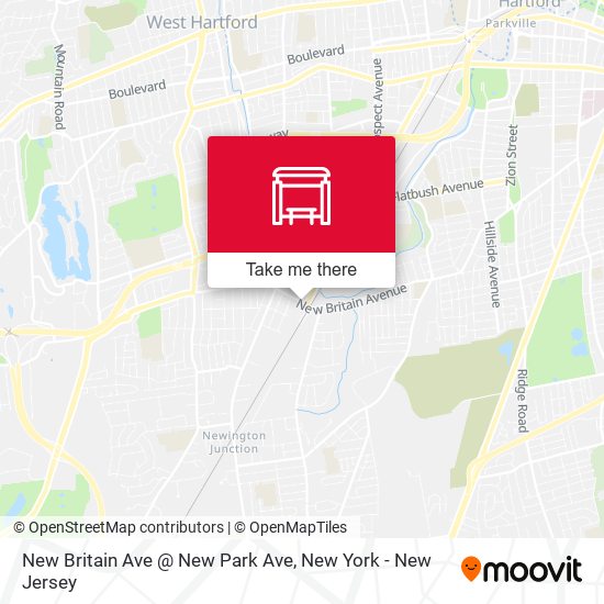 Mapa de New Britain Ave @ New Park Ave