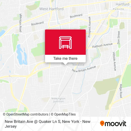 New Britain Ave @ Quaker Ln S map