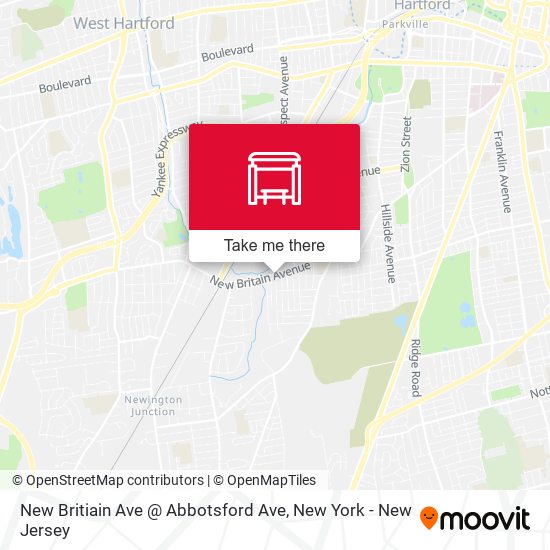 Mapa de New Britiain Ave @ Abbotsford Ave