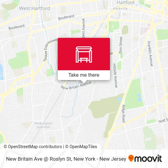 New Britain Ave @ Roslyn St map