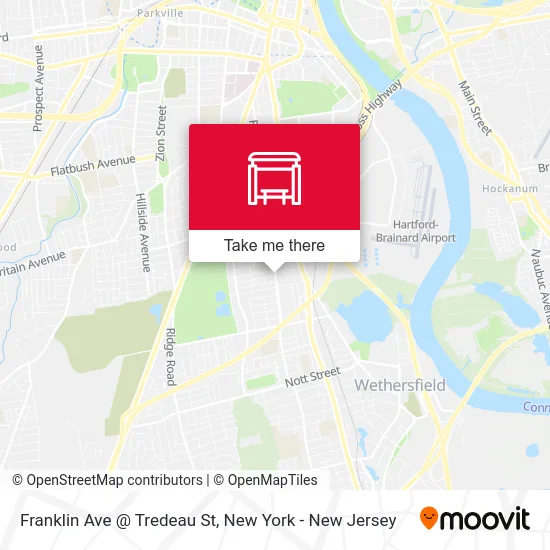 Franklin Ave @ Tredeau St map