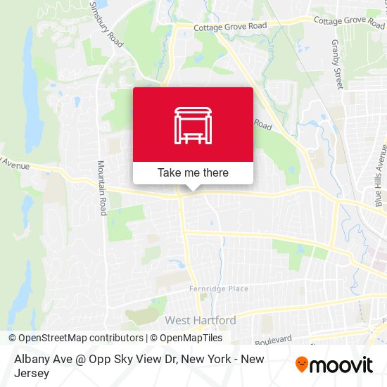 Mapa de Albany Ave @ Opp Sky View Dr