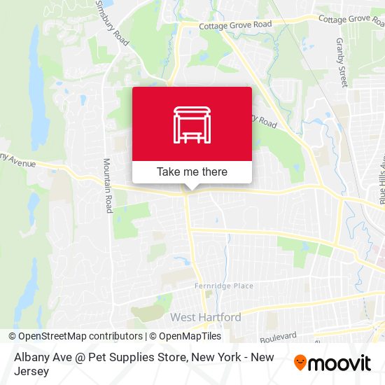 Mapa de Albany Ave @ Pet Supplies Store