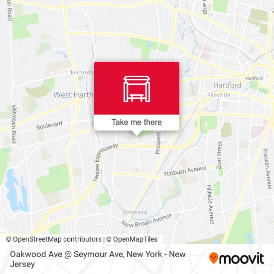 Mapa de Oakwood Ave @ Seymour Ave