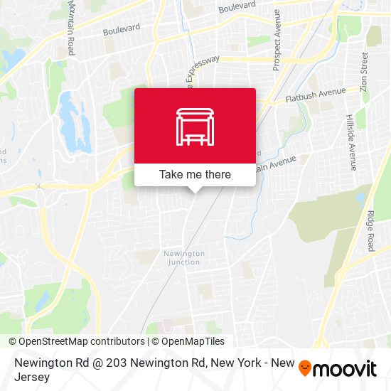 Mapa de Newington Rd @ 203 Newington Rd