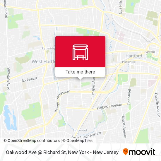 Mapa de Oakwood Ave @ Richard St