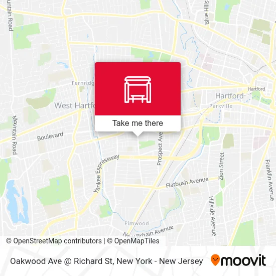 Oakwood Ave @ Richard St map
