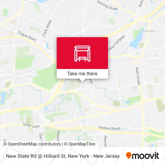 New State Rd @ Hilliard St map