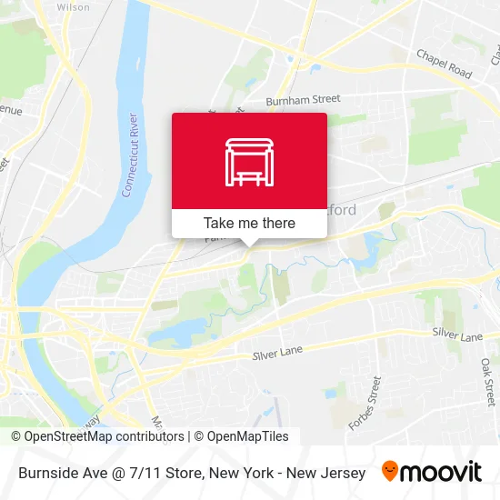 Burnside Ave @ 7/11 Store map