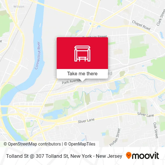 Tolland St @ 307 Tolland St map