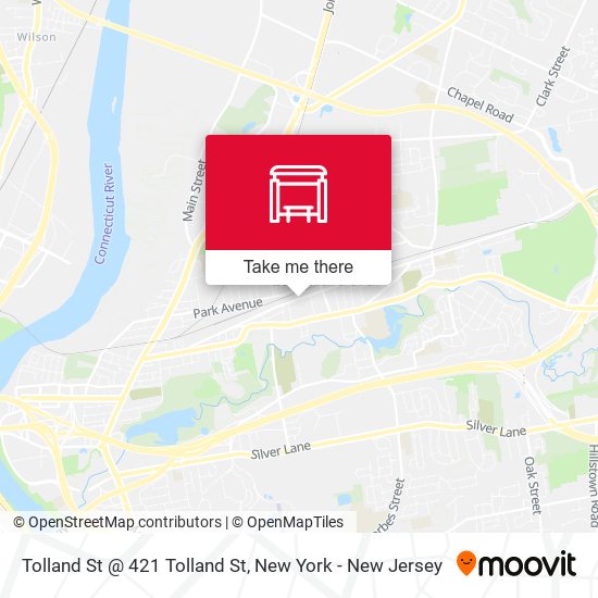 Tolland St @ 421 Tolland St map