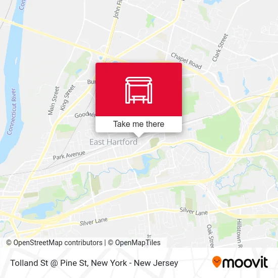 Tolland St @ Pine St map