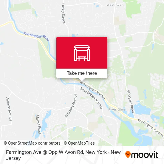 Farmington Ave @ Opp W Avon Rd map