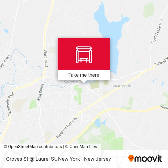 Groves St @ Laurel St map