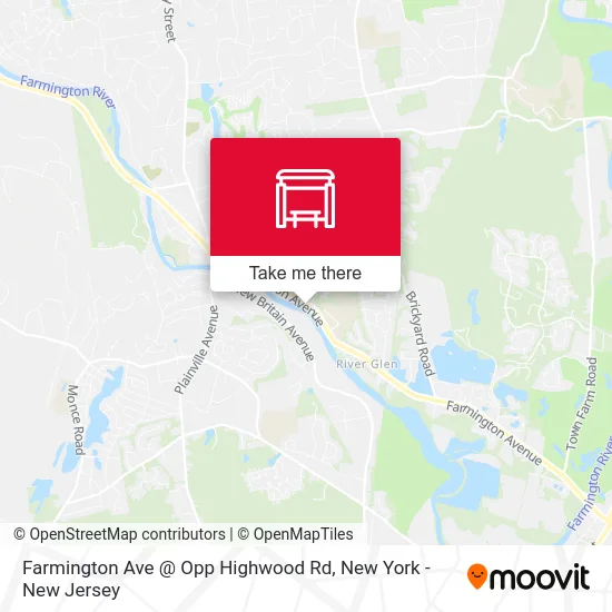 Farmington Ave @ Opp Highwood Rd map