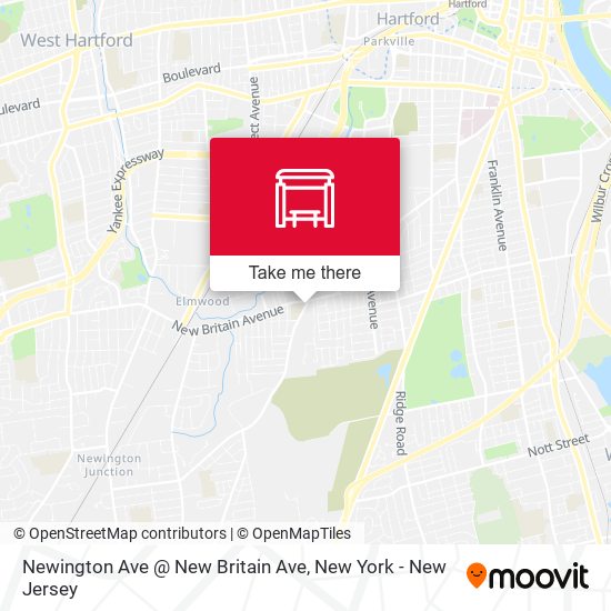 Newington Ave @ New Britain Ave map