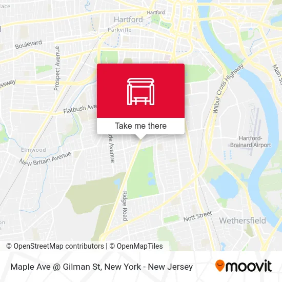 Maple Ave @ Gilman St map